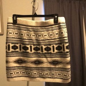 Winter mini skirt